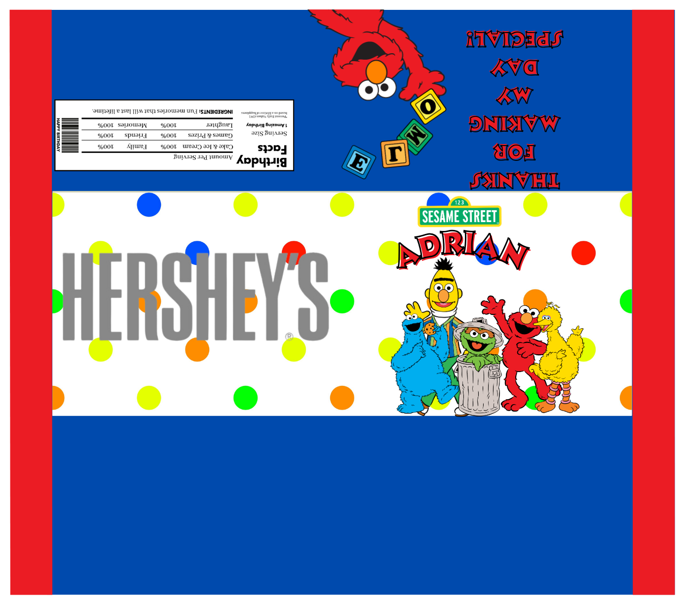 Party Favors - Candy Bars (Unfilled) - Regular Size