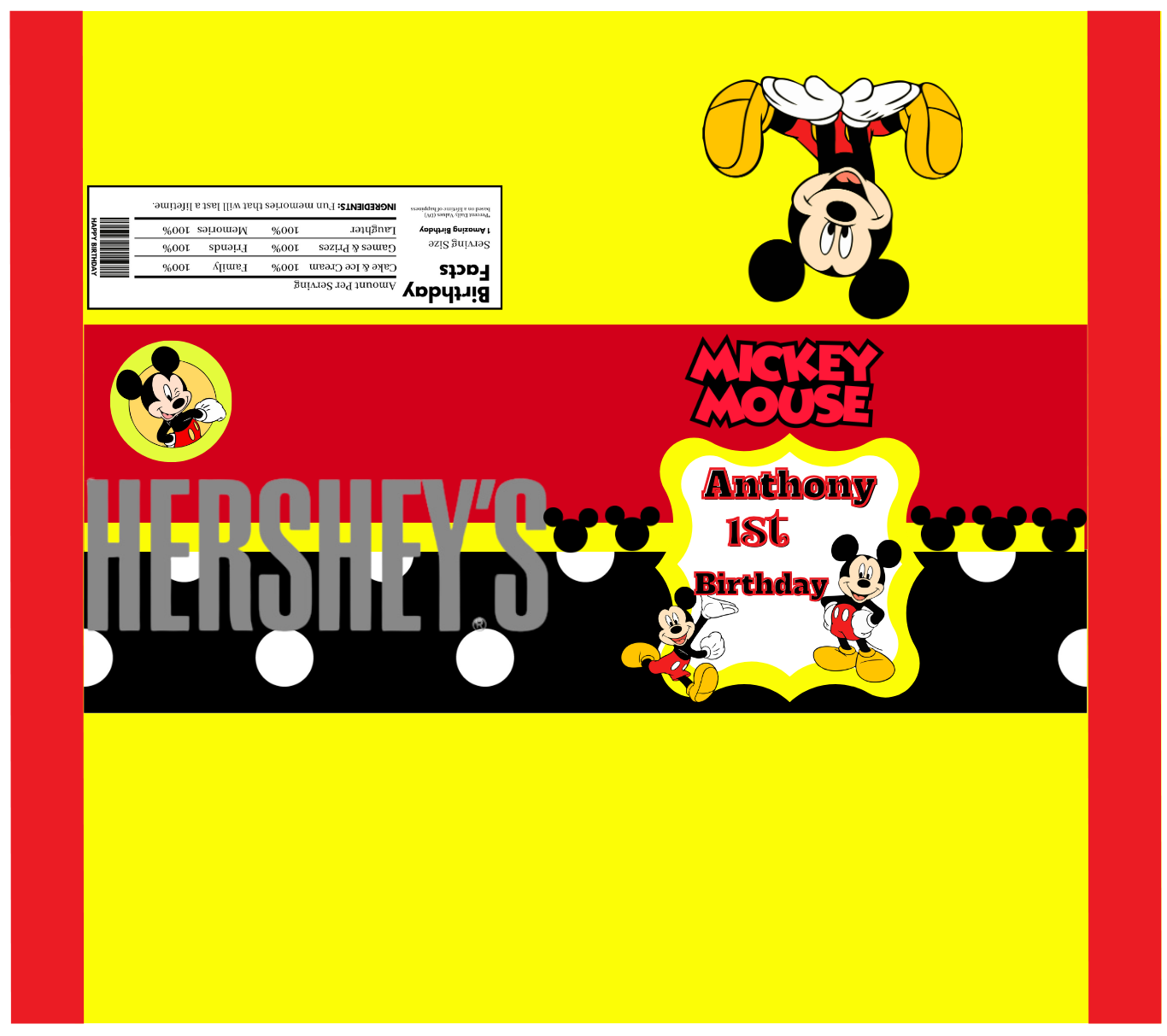 Party Favors - Candy Bars (Unfilled) - Regular Size