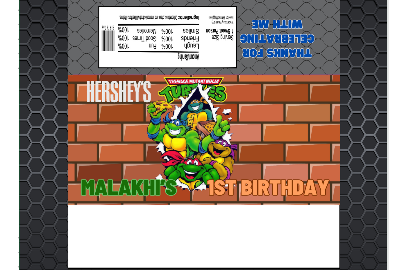 Party Favors - Candy Bars (Unfilled) - Regular Size