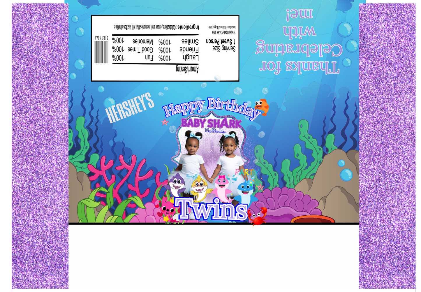 Party Favors - Candy Bars (Unfilled) - Regular Size