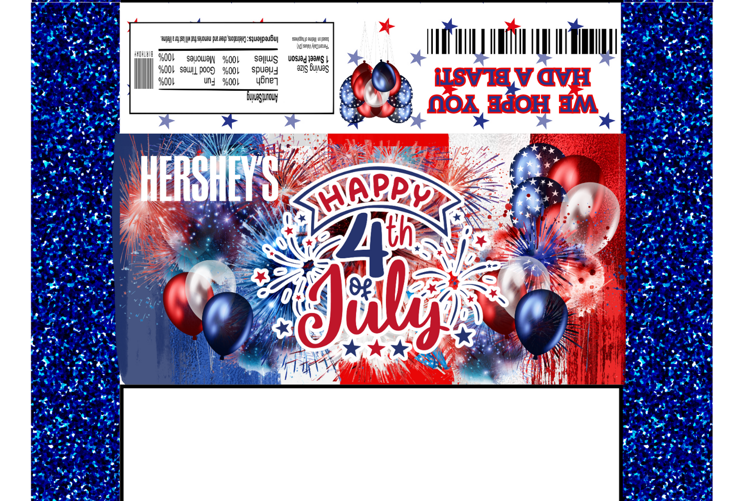 Party Favors - Candy Bars (Unfilled) - Regular Size