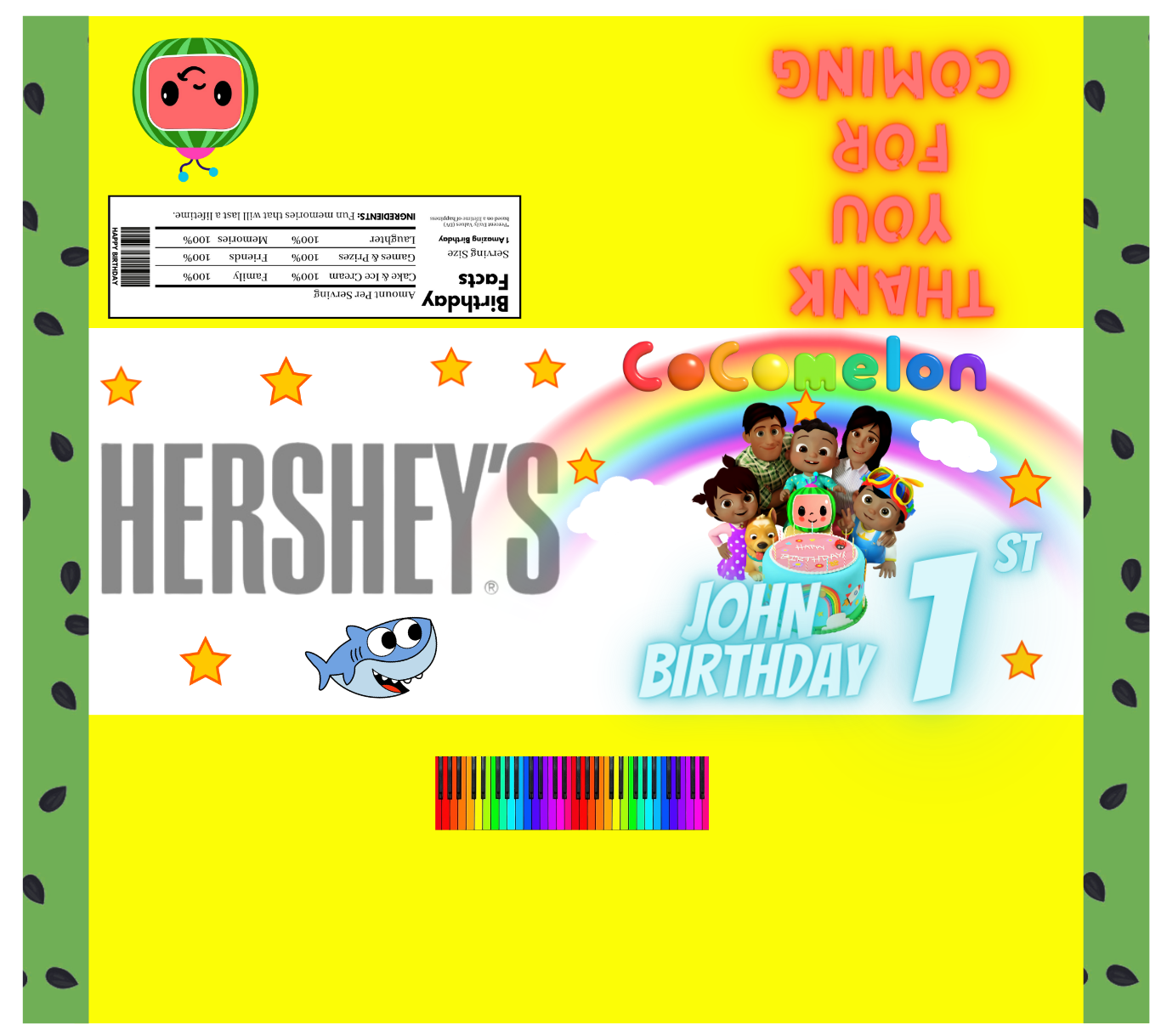 Party Favors - Candy Bars (Unfilled) - Regular Size