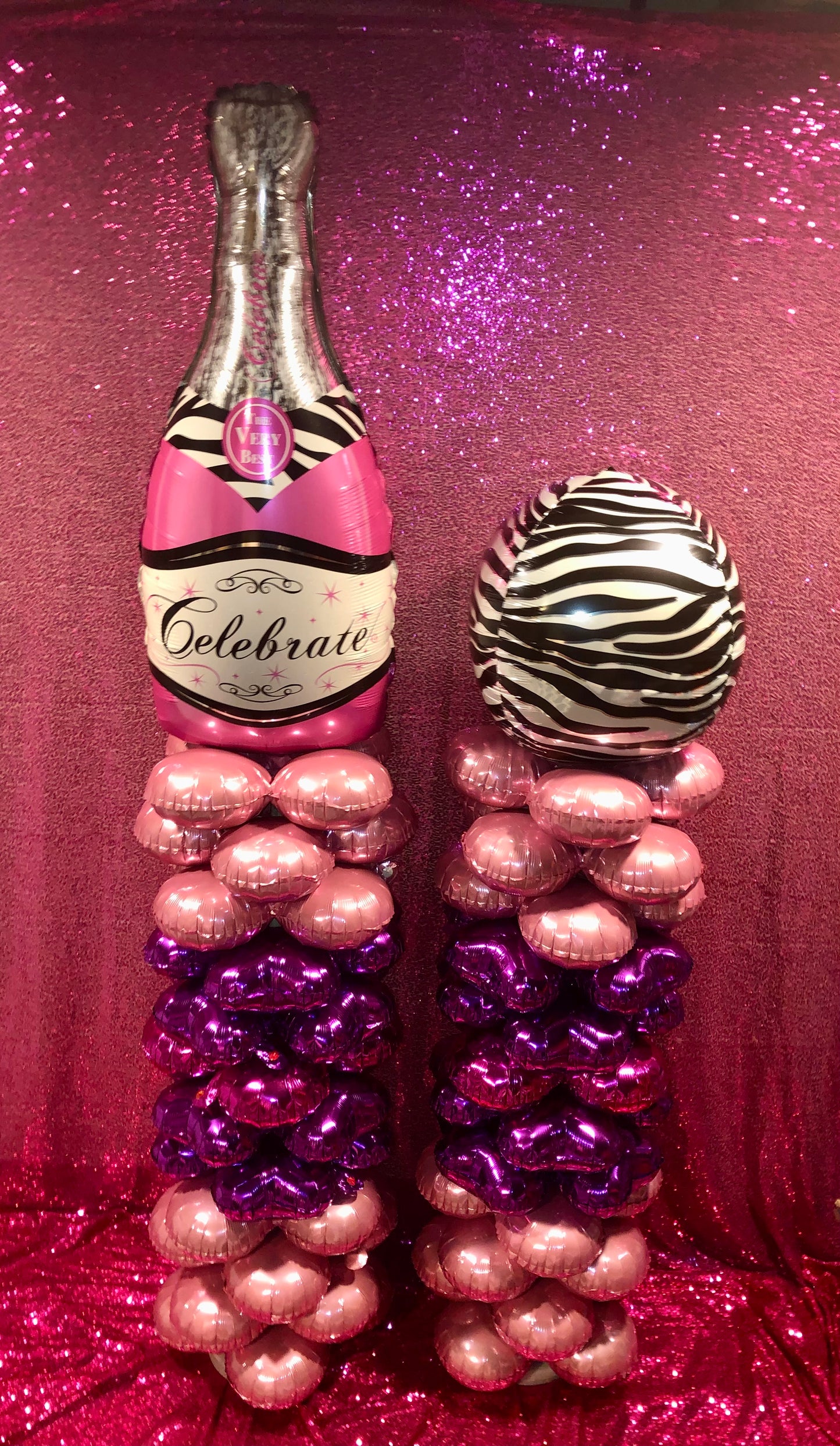 Balloon Columns (mylar with mylar topper)